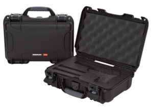 Nanuk 910-GLOCK1 910 Glock Compatible 2 Up Pistol Case Black Polymer with Latches Closed-Cell Foam Padding & Airline Approved 13.20″ L x 9.20″ W x 4.10″ H Interior Dimensions