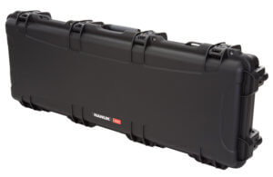 Nanuk 9901001 990  made of Polymer with Black Finish  Foam Padding  Wheels & Handle for Tactical Rifle/Takedown Shotgun 44 L x 14.50″ W x 6″ H Interior Dimensions”