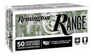 Remington Ammunition 28565 Range Target 9mm Luger 124 gr Full Metal Jacket (FMJ) 50rd Box