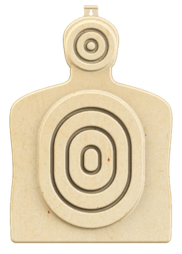 Birchwood Casey 3DTGTBTT Torso Target 31.25″ H x 21.25″ W x 1″ D 3D Bullseye Tan 3 Per Pack