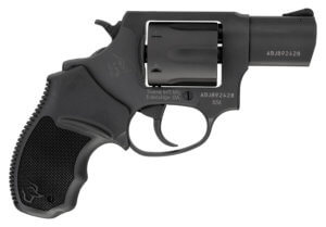 Taurus 285621 856 *CA Compliant 38 Special 2″ Barrel 6rd Capacity Cylinder Overall Matte Black Metal Finish Finger Grooved Black Rubber Grip