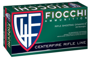 Fiocchi 223B50 Field Dynamics Rifle 223 Rem 55 gr Pointed Soft Point (PSP) 50rd Box
