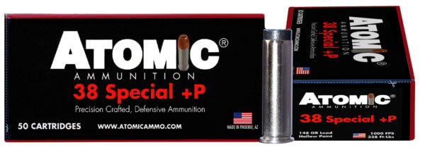Atomic Ammunition 419 Pistol Precision Craft 38 Special +P 148 gr Lead Hollow Point (LHP) 50rd Box