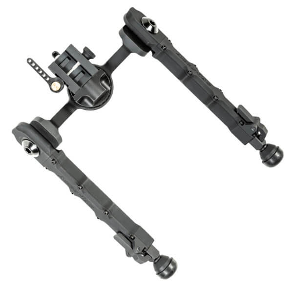 Accu-Tac FCSRBG200 FC-5 G2 Bipod made of Black Hardcoat Anodized Aluminum with Picatinny Attachment Steel Feet & 6″-10.60″ Vertical Adjustment