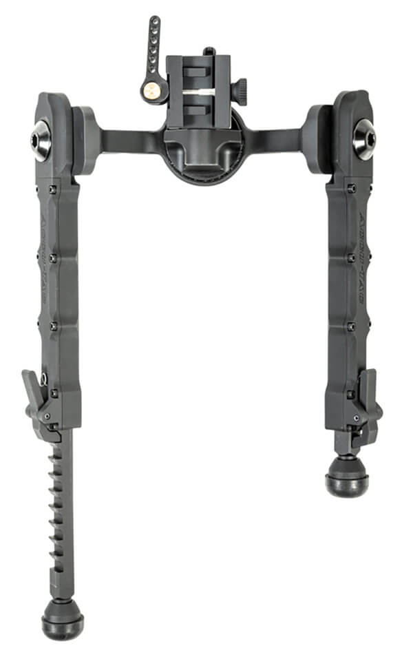 Accu-Tac FCSRBG200 FC-5 G2 Bipod made of Black Hardcoat Anodized Aluminum with Picatinny Attachment Steel Feet & 6″-10.60″ Vertical Adjustment