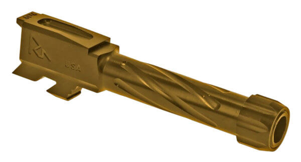 Rival Arms RA20G302E Precision V1 Drop-In Barrel 9mm Luger 3.41″ Gold PVD Finish 416R Stainless Steel Material with Threading for Glock 43