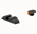 Night Fision GLK001010YGXG Official Costa Ludus Night Sights Black | Green Tritium Yellow Ring Front Sight Green Tritium Bar Black Rear Sight