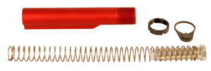 LBE Unlimited MILBUFKT-RED Mil-Spec Buffer Tube Kit 6 Position AR-15 Red