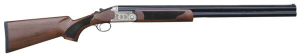 Pointer KAR2028 Acrius 20 Gauge with 28″ Black O/U Barrel 3″ Chamber 2rd Capacity Nickel Engraved Metal Finish & Turkish Walnut Stock Right Hand (Full Size) Includes 5 Chokes