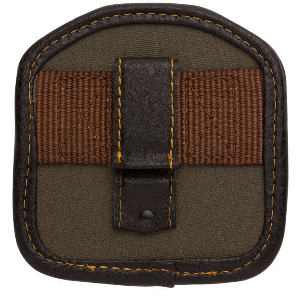 Browning 121504842 Laredo Shell Carrier Olive Canvas w/Leather Accents Belt Clip Mount