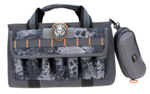 GPS Bags GPS1310PCPM Quad with Visual ID Storage System Side Pockets Mag Storage Pocket & PRYM1 Blackout Finish Holds Up To 4 Handguns Includes Ammo Dump Cups