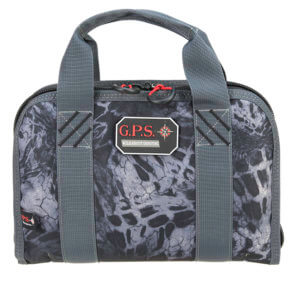 GPS Bags GPS1485PCMF Memory Foam Large Size with Lockable Zippers Mag Storage Pockets & Black Finish Holds 1 Handgun
