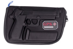 GPS Bags 912PC Custom Molded  with Lockable Zippers  Internal Mag Holder & Black Finish for S&W M&P Full-Size  Compact (9mm Luger  40 S&W & 45 ACP)