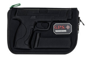 GPS Bags 912PC Custom Molded  with Lockable Zippers  Internal Mag Holder & Black Finish for S&W M&P Full-Size  Compact (9mm Luger  40 S&W & 45 ACP)