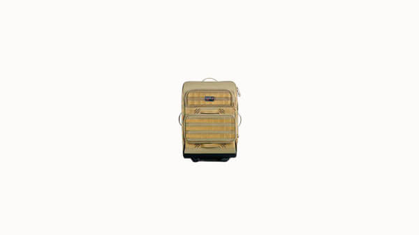 GPS Bags T2214RCT Tactical Operations Rolling Case Tan 1000D Polyester with Visual ID Storage System  Lockable Zippers  MOLLE Webbing & Expandable Design Holds 2 Handguns & Magazines