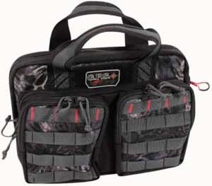 GPS Bags GPST1316PCP Tactical Quad +2 PRYM1 Blackout 1000D Polyester with YKK Lockable Zippers 8 Mag Pockets 2 Ammo Front Pockets Visual ID Storage System & Holds Up To 6 Handguns
