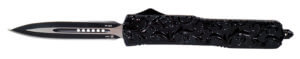 Templar Knife LBR231 Black Rubber Gen II Large 3.50″ OTF Tanto Plain Black Oxide Stonewashed Black 440C SS Blade/5.25″ Black Rubber/Aluminum Handle Features Glass Breaker Includes Pocket Clip/Sheath