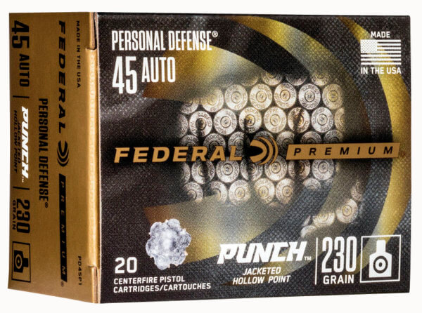 Federal PD22L1 Premium Personal Defense Punch 22 LR 29 gr 1080 fps Flat Nose (FN) 50rd Box