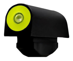 XS Sights RV0003N3Y Big Dot Revolver Front Sight- Smith & Wesson  Black | Green Tritium Yellow Outline Front Sight
