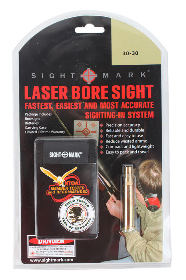 Sightmark SM39018 Boresight  Red Laser for 38 Special/357 Mag Brass Includes Battery Pack & Carrying Case