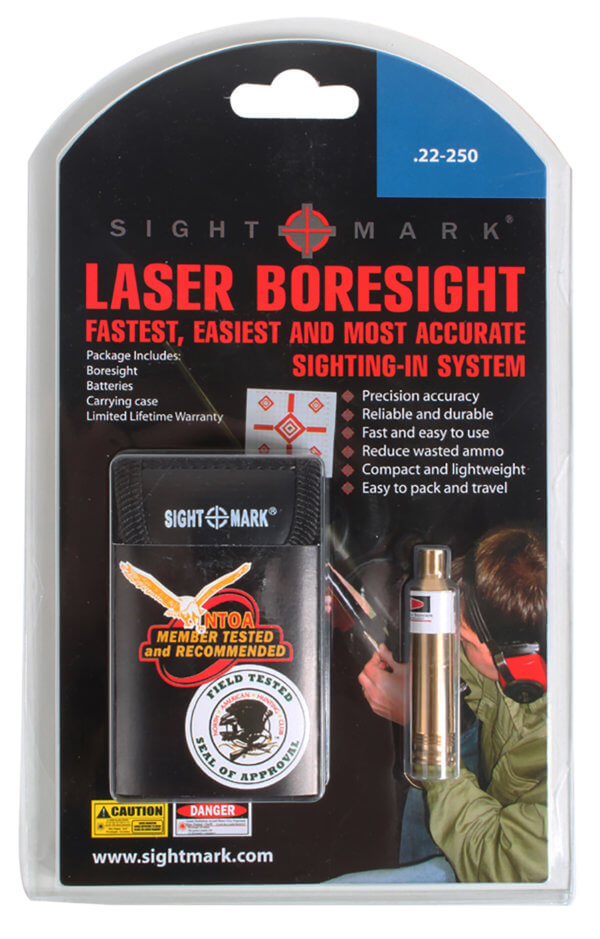 Sightmark SM39043 Boresight Red Laser for 300 Blackout/ 7.62x35mm Brass Includes Battery Pack & Carrying Case