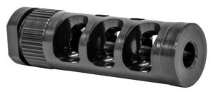 GrovTec US Inc GTHM317 G-Nite Flash Suppressor Black Nitride Steel with 1/2-28 tpi Threads for 223 Cal”