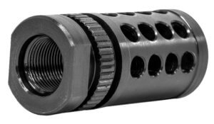 GrovTec US Inc GTHM318 G-Nite Flash Suppressor Black Nitride Steel with 5/8-24 tpi Threads for 308 Cal”