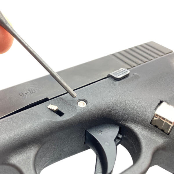 Cross Armory CRG5PSRD 3 Pin Set Dimpled Compatible w/Glock 17/19/26/34 Gen5 Red Steel Pistol