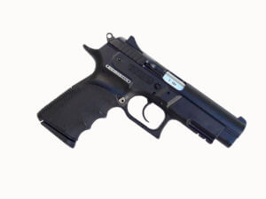 HK 81000316 USP V1 SA/DA 40 S&W Caliber with 4.25 Barrel  10+1 Capacity  Overall Black Finish  Serrated Trigger Guard Frame  Serrated Steel Slide & Polymer Grip Includes 2 Mags”