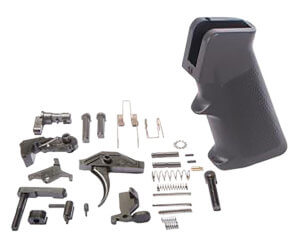 ATI ATIATI15LPKNANO Saf-T-First Lower Parts Kit AR-Platform Black Grip Black Stock