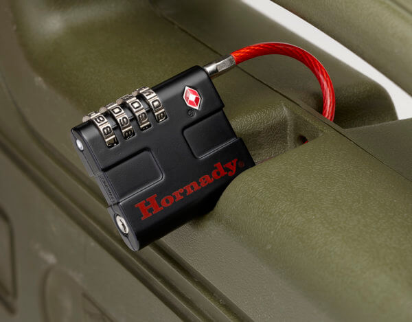 Hornady 96022 Rapid Safe TSA Lock Open With Combination Black/Red 2 Per Pkg