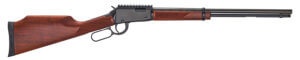 Henry H001ME Magnum Express 22 WMR Caliber with 11+1 Capacity 19.25″ Barrel Black Metal Finish & Fixed Monte Carlo American Walnut Stock Right Hand (Full Size)