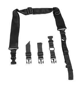NCStar VISM Sling Extra Wide Adjustable Bungee Black Nylon Strap w/Elastic Shock-Cord