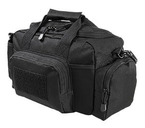 NcStar CVSRB2985B VISM Range Bag with Small Size Side Pockets PALs Webbing Carry Handles Pockets & Black Finish