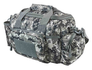 NcStar CVSRB2985D VISM Range Bag with Small Size Side Pockets PALs Webbing Carry Handles Pockets & Digital Camouflage Finish