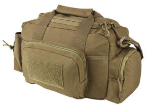 NcStar CVSRB2985T VISM Range Bag with Small Size Side Pockets PALs Webbing Carry Handles Pockets & Tan Finish