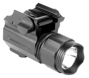 Aim Sports Sub-Compact Weapon Light w/QRM Color Lense Filters Sub-Compact Pistol w/Accessory Rail Sub-Compact Pistol/Rifle w/Picatinny Rail Systems 330 Lumens Black Anodized Aluminum