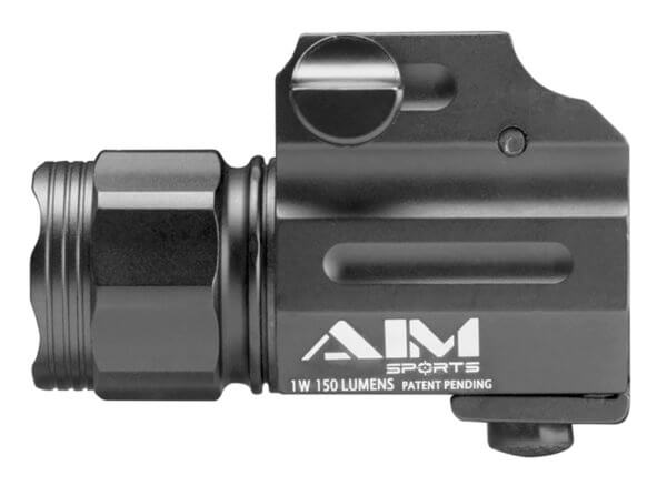 Aim Sports FQ330SC Sub-Compact Weapon Light For Sub-Compact Pistol w/Accessory Rail 330 Lumens Output White/Red/Green/Blue Cree LED Light Weaver Quick Release Mount Black Anodized Aluminum