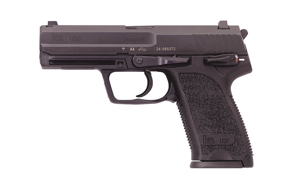 HK 81000310 USP 9mm Luger 4.25" 10+1 (2) Black Black Steel Slide Black Polymer Grip