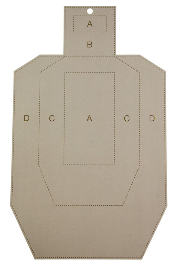 Birchwood Casey 37245 EZE-Scorer Handgun Trainer 12″ Bullseye Paper Hanging Gray/White 13 Per Pkg
