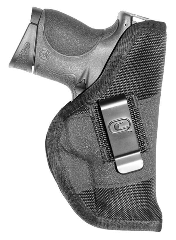 Crossfire Shooting Gear CRFGRPCLPSA1C3 The Grip IWB Black Ballistic Nylon Belt Clip Fits Compact 3-3.50″ Barrel Ambidextrous