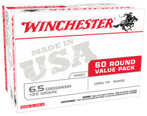 Winchester Ammo USA65CMVP USA Ready 6.5 Creedmoor 125 gr 2850 fps Open Tip 60rd Box (Value Pack)