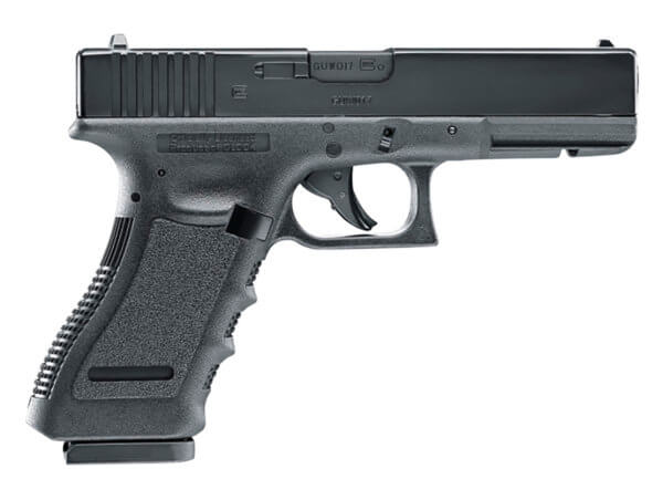 Umarex Glock Air Guns 2255208 Glock 17 Gen3 CO2 177 BB 18+1 4.48″ Black Polymer Grips