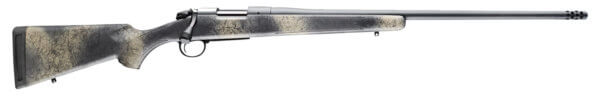 Bergara Rifles B14LM5010 B-14 Wilderness Ridge 28 Nosler 2+1 26 Threaded  Sniper Gray Cerakote Barrel/Rec  SoftTouch Woodland Camo Synthetic Stock  Omni Muzzle Brake”