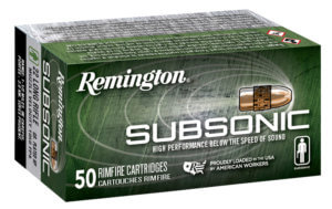 Remington Ammunition 21135 Subsonic Rimfire 22 LR 38 gr Plated Hollow Point 50rd Box