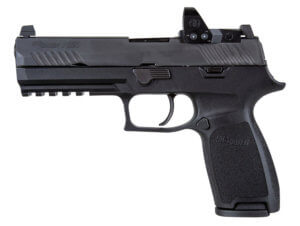 Sig Sauer 320F9BRXP P320 RXP Full Size 9mm Luger 4.70″ 17+1 Black Polymer Frame Black Nitron Stainless Steel Slide Black Polymer Grip Includes Romeo1 Pro