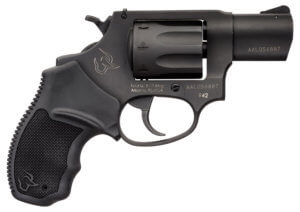 Taurus 2-942M029 942 22 WMR Caliber with 2″ Barrel 8rd Capacity Cylinder Overall Matte Finish Stainless Steel & Finger Grooved Black Polymer Grip
