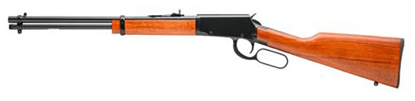 Rossi RL22181WD Rio Bravo  Lever Action 22 LR Caliber with 15+1 Capacity  18 Round Barrel  Polished Black Metal Finish & German Beechwood Stock Right Hand (Full Size)”