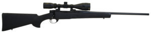 Mossberg 28102 Patriot Long Range Hunter 300 Win Mag Caliber with 3+1 Capacity 24″ Threaded/Fluted Barrel Matte Blued Metal Finish & Sniper Gray Fixed Monte Carlo Stock Right Hand (Full Size)