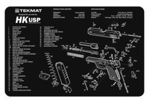 TekMat TEKR17HKUSP Original Cleaning Mat  HK USP Parts Diagram 11″ x 17″